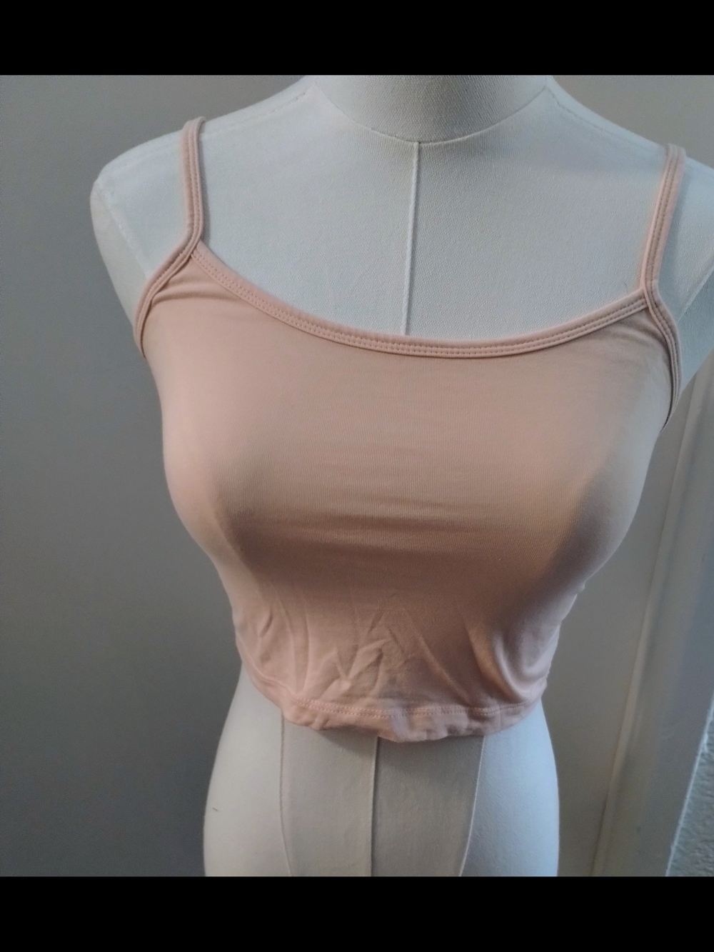 Forever 21 Light Blush Spaghetti Strap Crop Cami